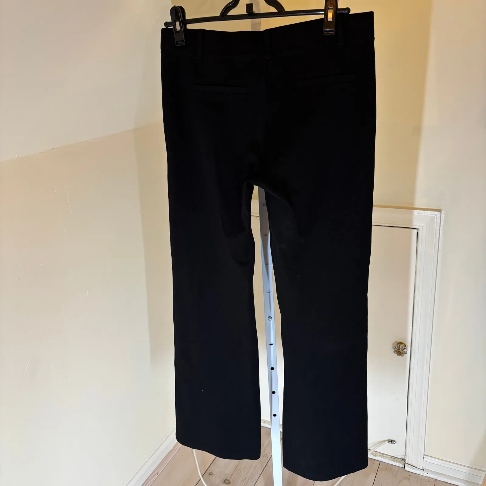 Betabrand EUC Women's Black Shimmer Dress Yoga Pants Bootcut Size M - Image 4