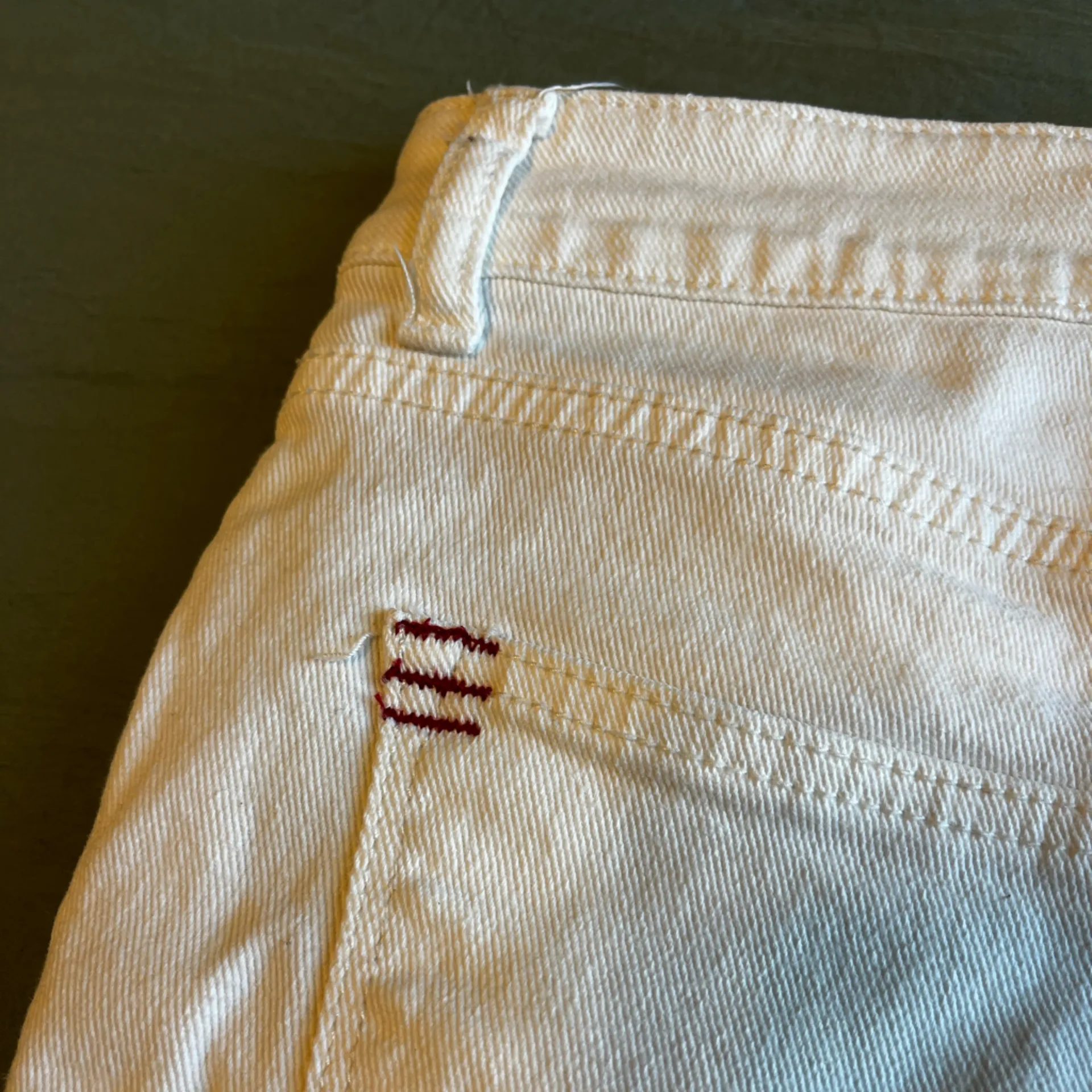 BDG Women's Cream Jean Shorts - Image 5