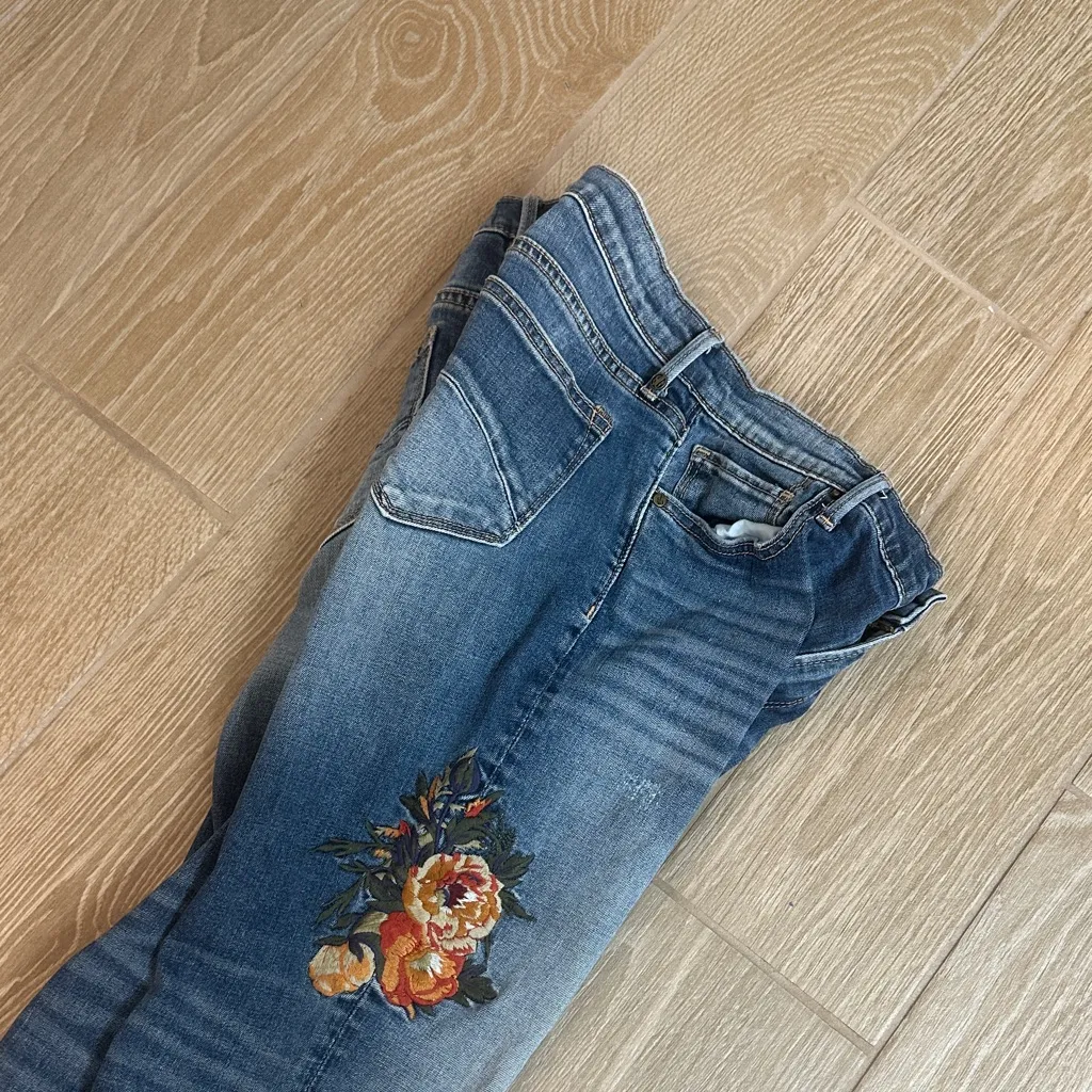 Driftwood Audrey Classic Fit Embroidered Jeans - Image 5