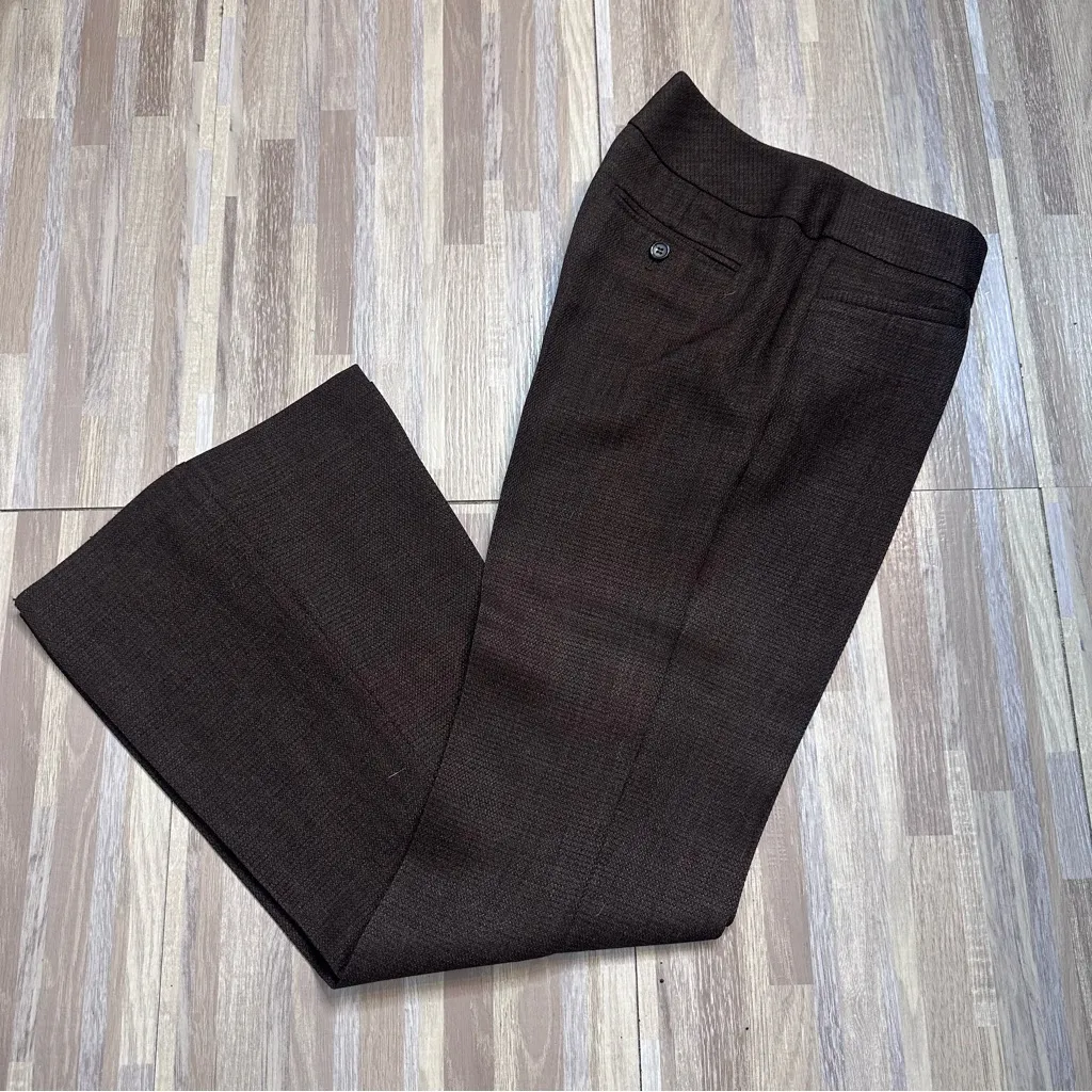 The Limited Dark Brown "Drew Fit" Flare Pants Women's Size 4 - Image 11