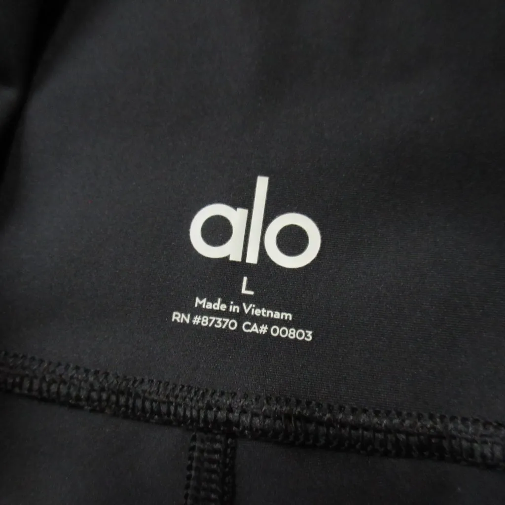 NWT Alo Yoga High-Waist Airlift Legging in Black Stretch Workout L - Image 5