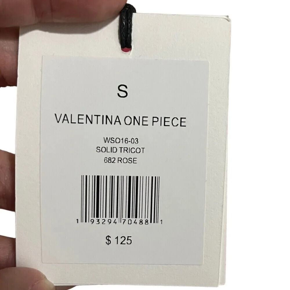 Onia NWT Valentina One-Piece Swimsuit Women’s Size Small Rose Crisscross Back - Image 7