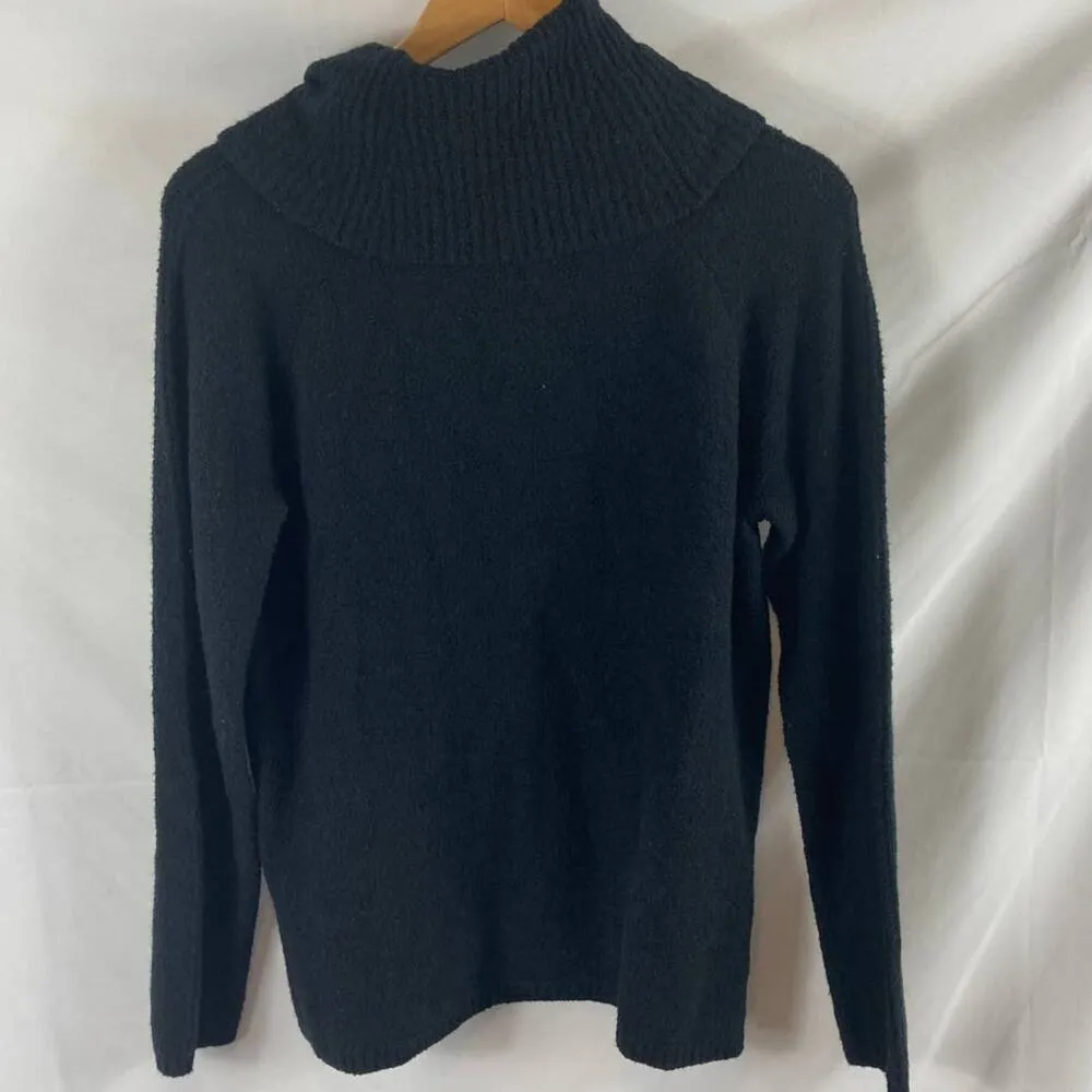 Caslon Center Cable Cowl Neck Cotton Blend Sweater size small - Image 5