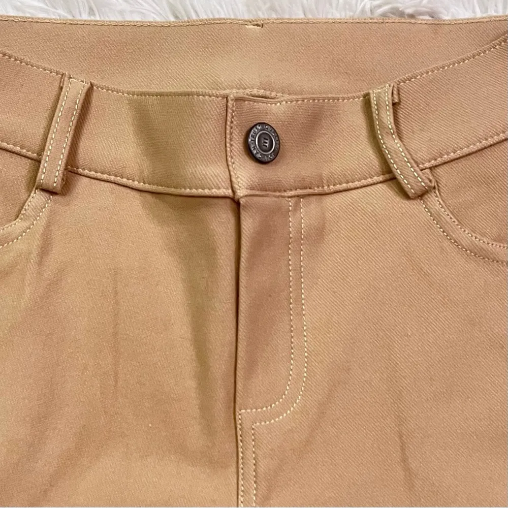 YELETE Women’s Pull-On Capri Pants Sand Light Tan Medium NWOT - Image 7
