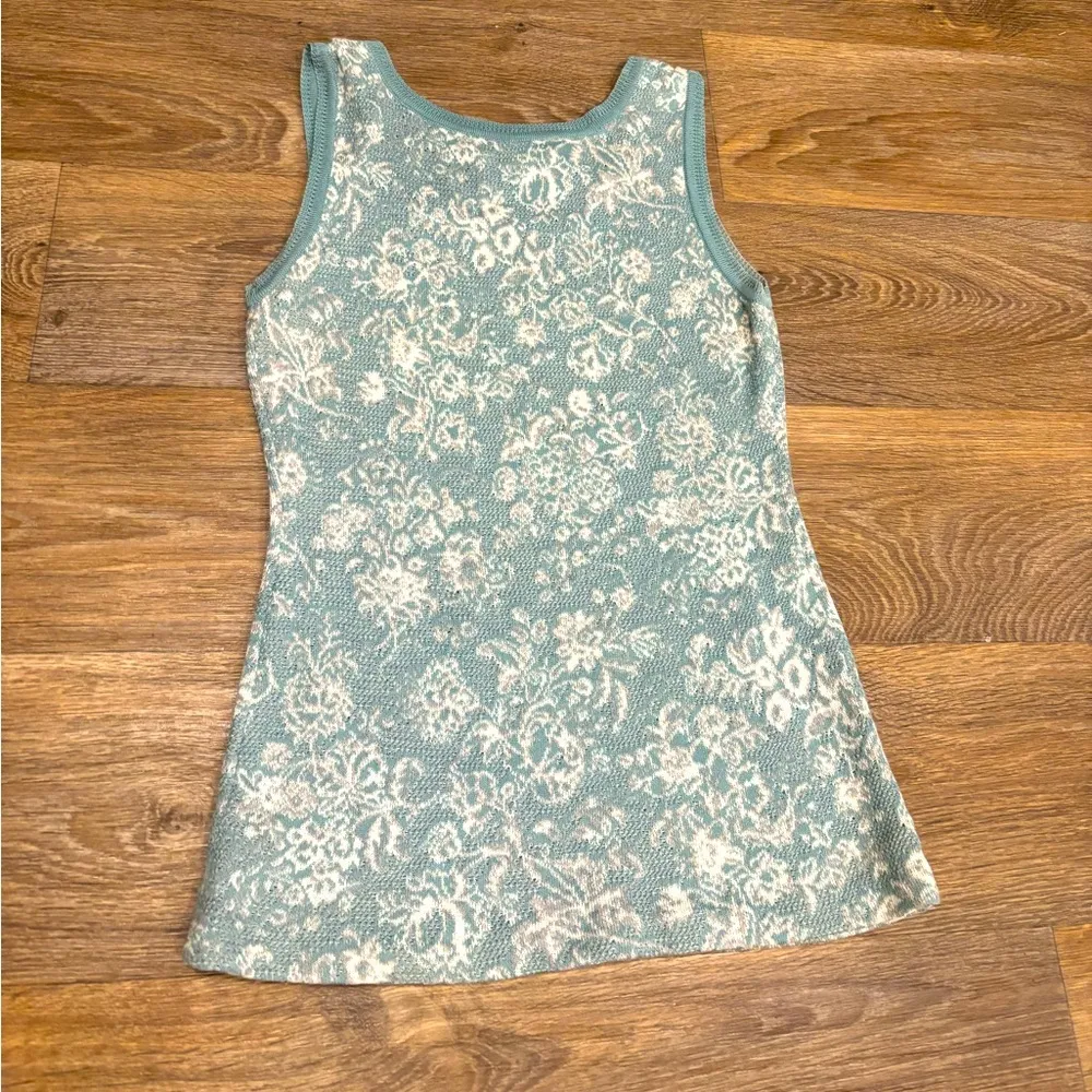 Peruvian Connection Floral Tank – XS – 100% Pima Cotton - Image 2