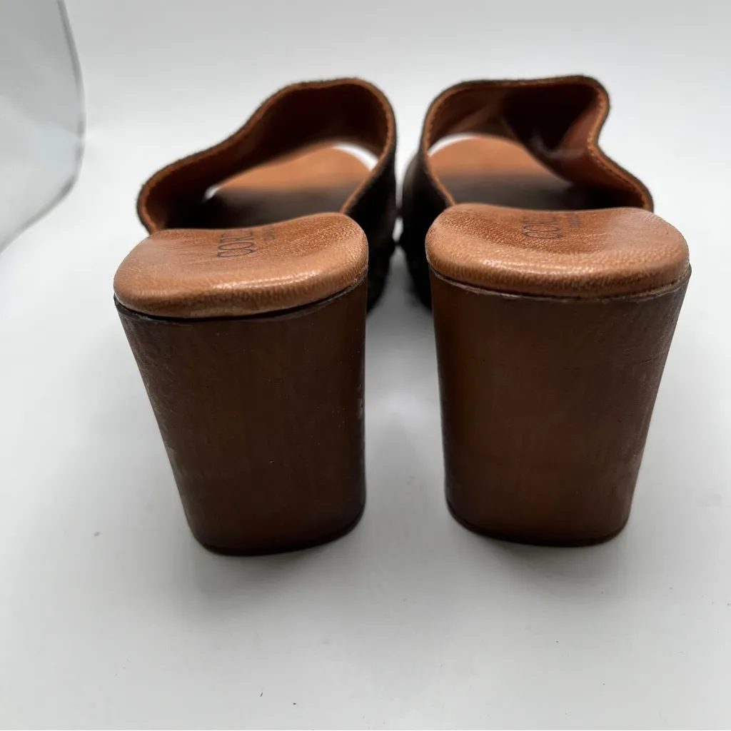 Cordani Whitley Block Heel Sandal (Women) Color: Cacao size 36 US 5.5 studded - Image 5