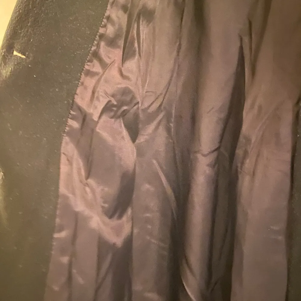 Frenchi Women’s Wool Tea Length Pea Coat Black Size L - Image 3