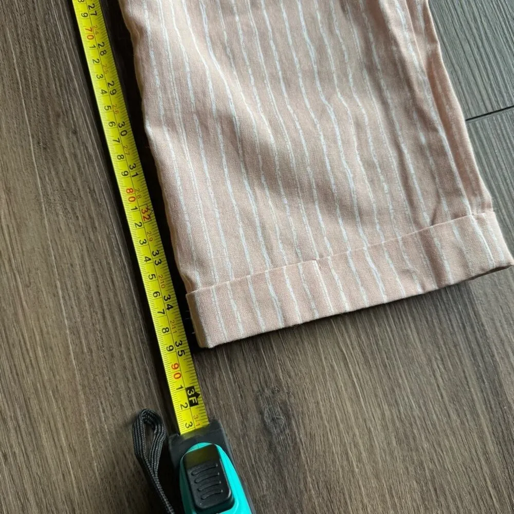 Sienna Sky Paper Bag Waist Pants Striped Bow Tie Womens Size‎ M Medium - Image 6