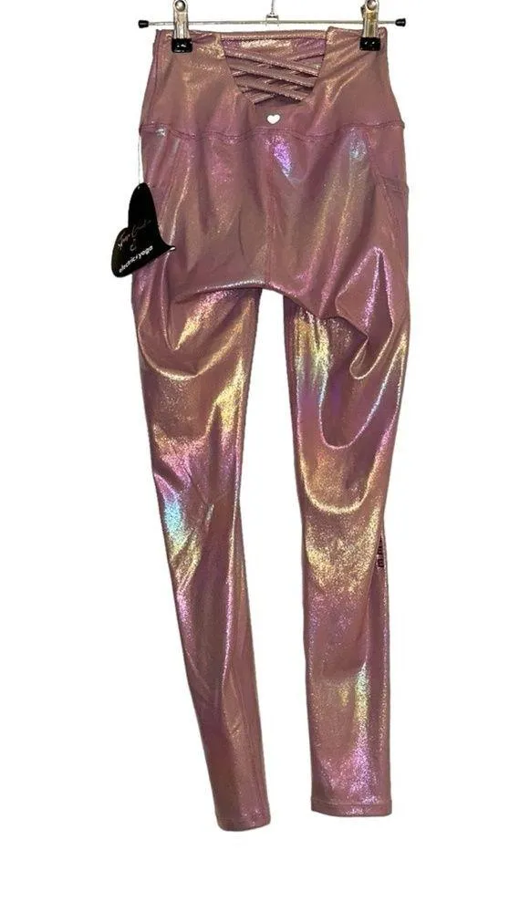 NWT Electric Yoga X Teresa Guidise Love Pocket Legging in Lilac XS - Image 4