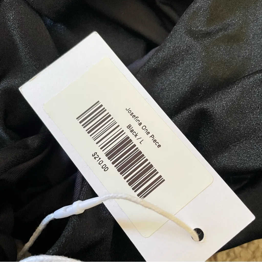 Capittana Josephina Flower Cutout One Piece Swimsuit Large Anthropologie Black - Image 7