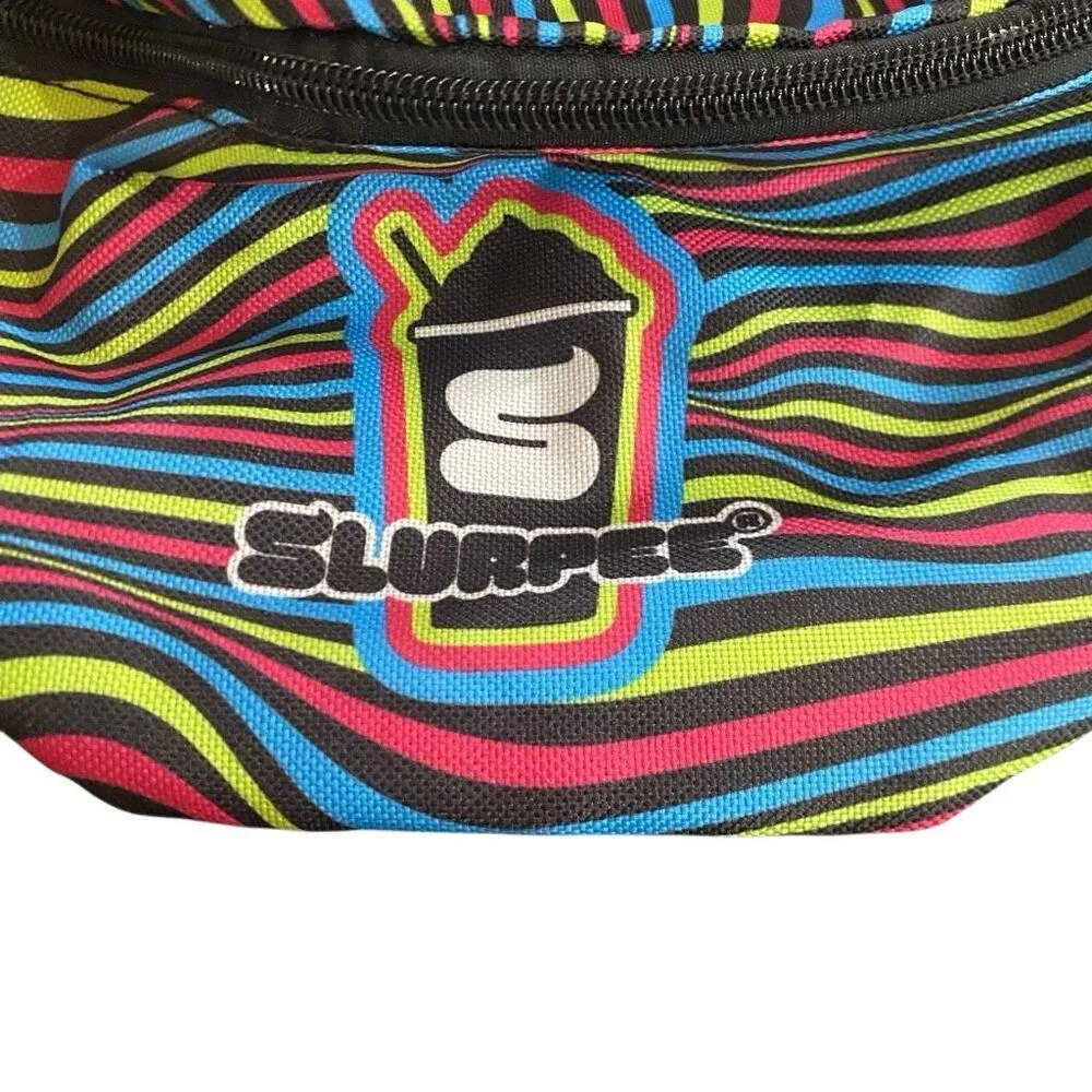 Slurpee NWT Fanny pack rainbow colors Green - Image 4