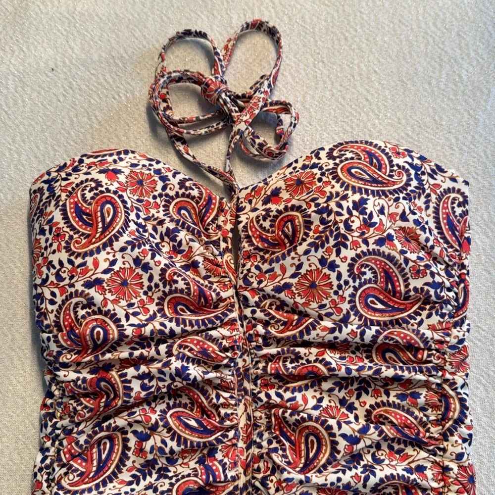 Veronica Beard Hazina Paisley Ruched One-Piece Swimsuit, Medium, $328 - Image 10