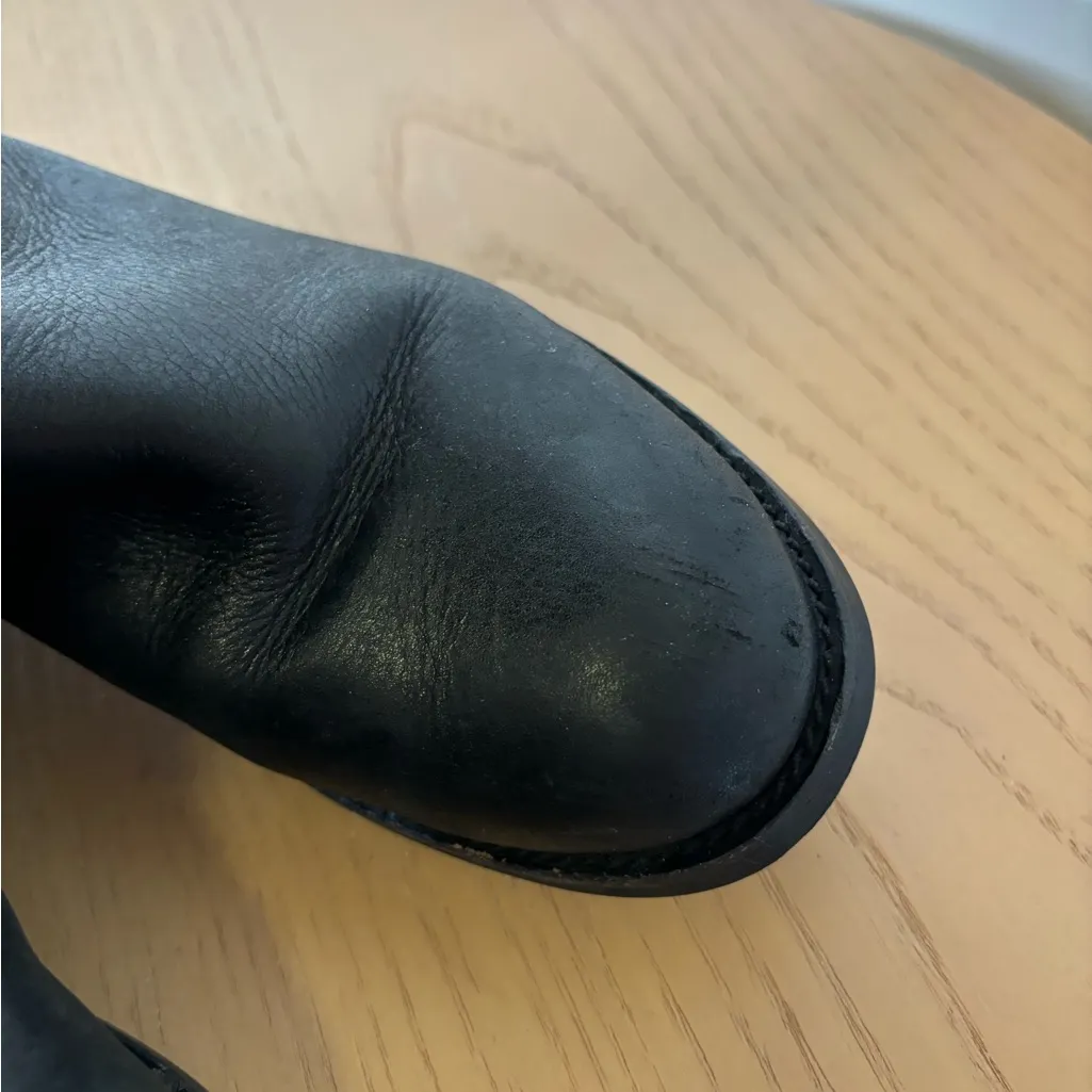 Tory Burch leather‎ tall black riding boots 7 women’s - Image 11