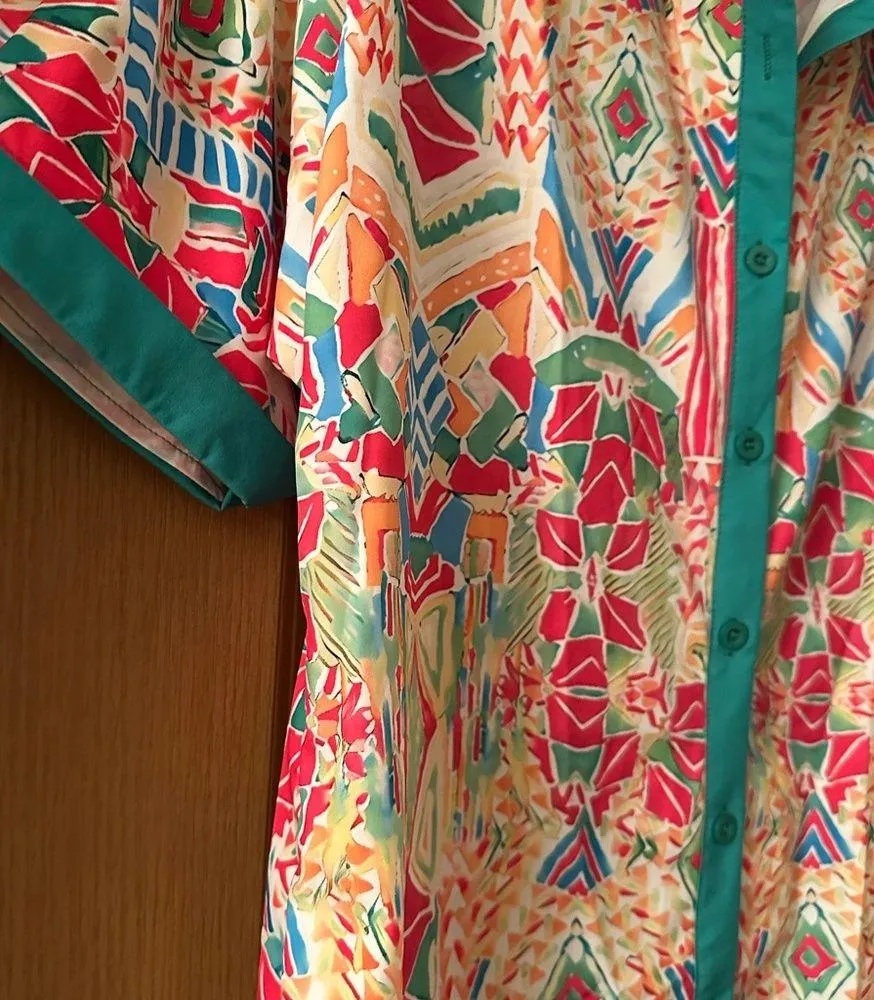 Vintage inspired like Farm Rio shirt dress - Image 3