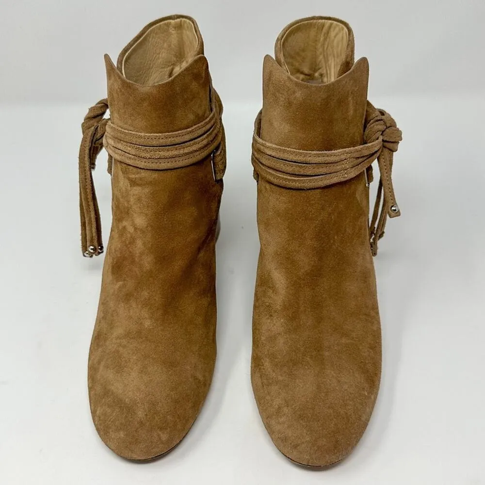 Rag & Bone Dalia II Tie Strap Tan Suede Bootie, EUC, Size 9.5x MSRP $595 - Image 5