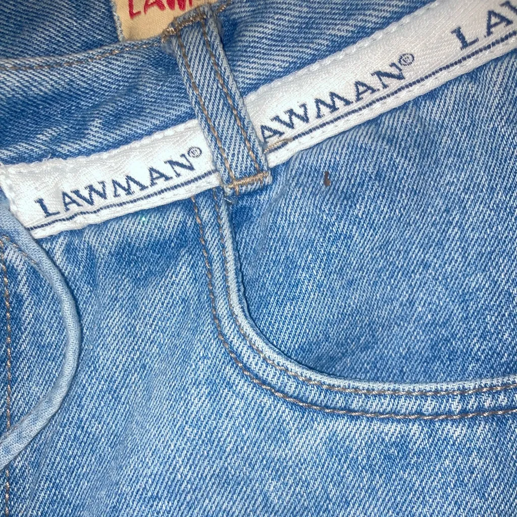 Vintage Women's Lawman Denim Shorts - Image 4