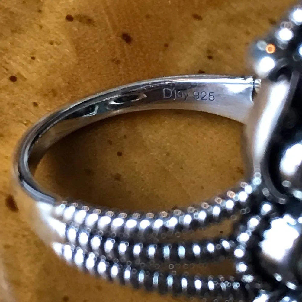 Matrix Blue Turquoise Sterling Silver Southwestern Ring - Image 3