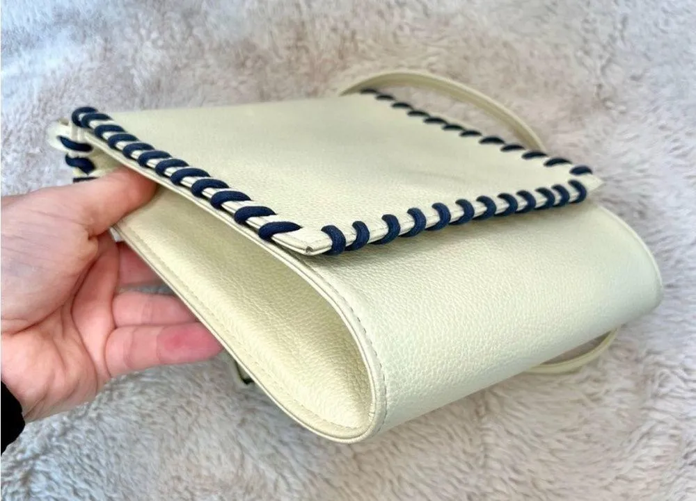 Rare Vintage YSL Cassandra Cream Braided Shoulder Bag - Image 7