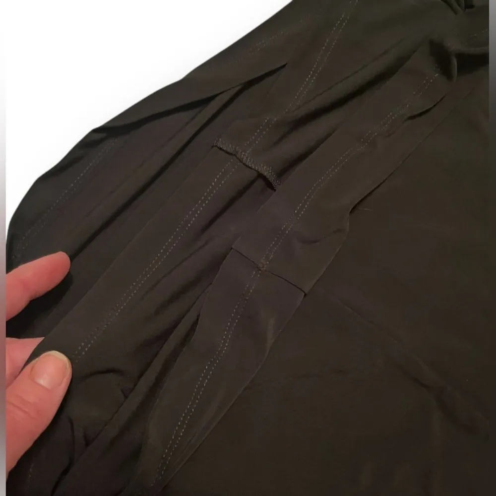 Ralph Lauren Black Dress Ruched‎ Lined Dress Size 10 Feminine LBD Dark Academia - Image 6