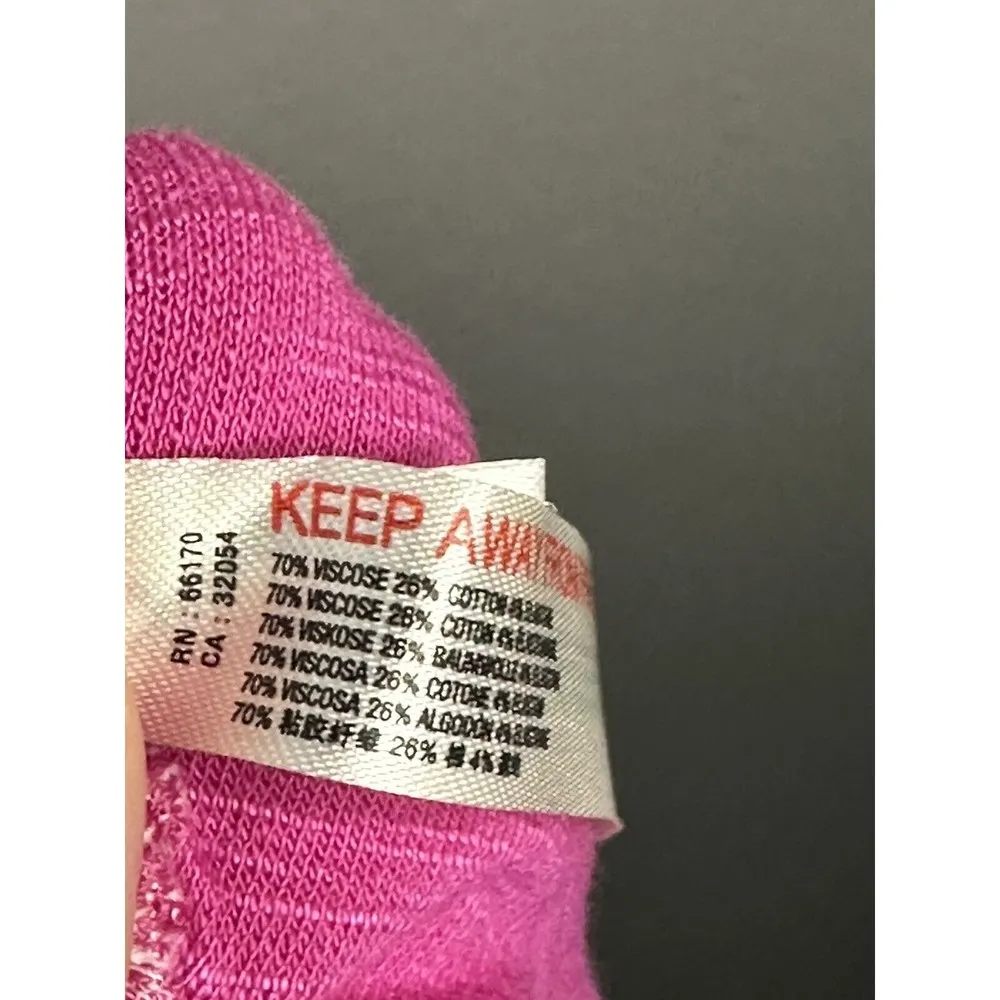 Free People Size M Pink Lounge Pants Raw Edge Cinch Waist - New - Image 7