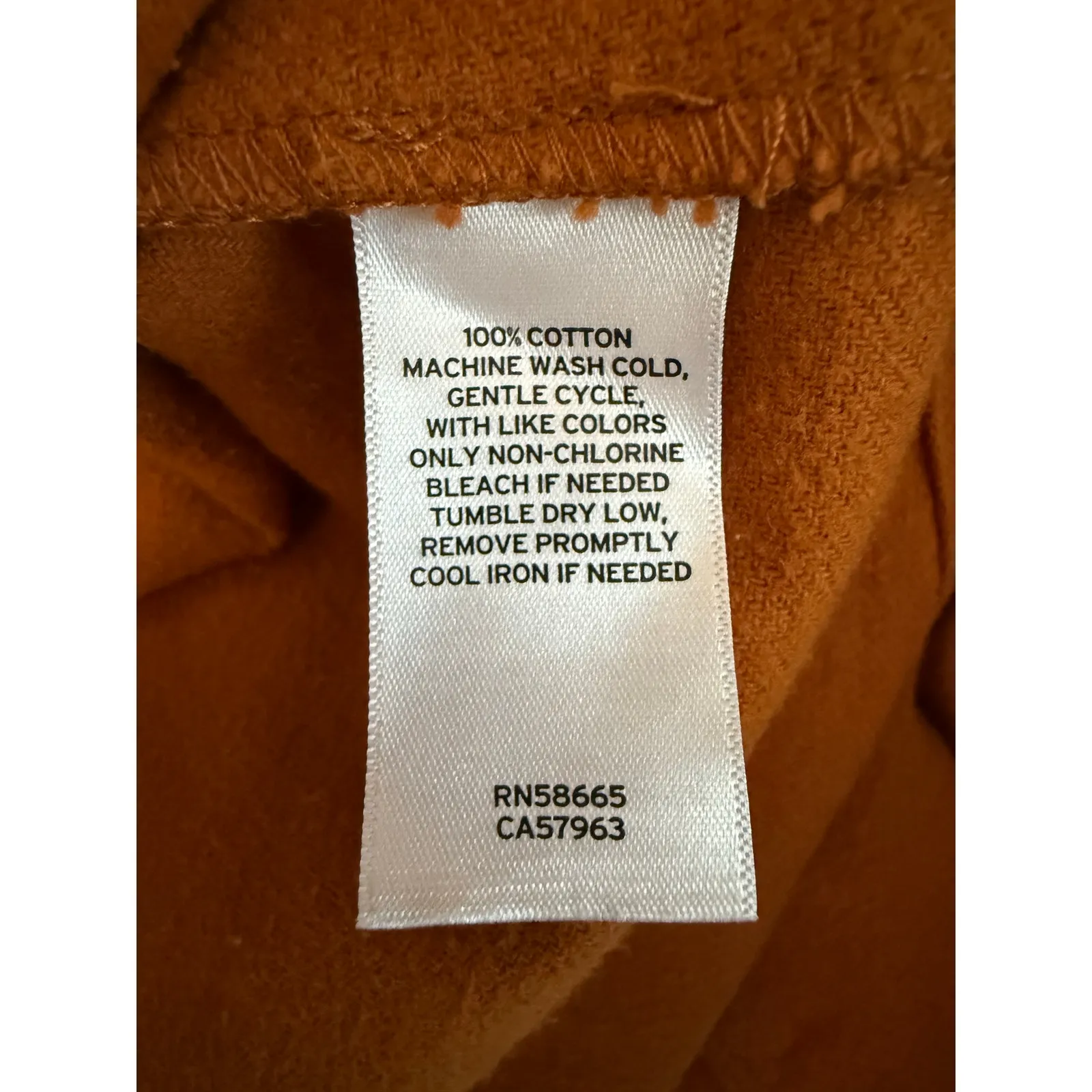 Melrose and Market Solid Button Collared Shacket Women’s Size XXS Rust Leather - Image 7