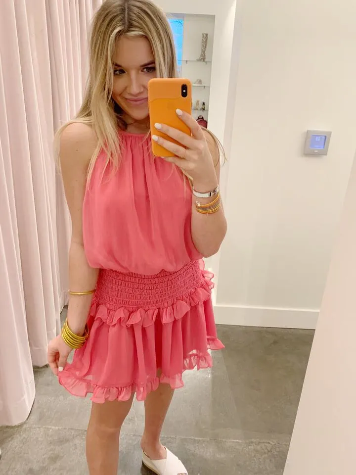 DO+BE Pink Chiffon Dress - Image 2