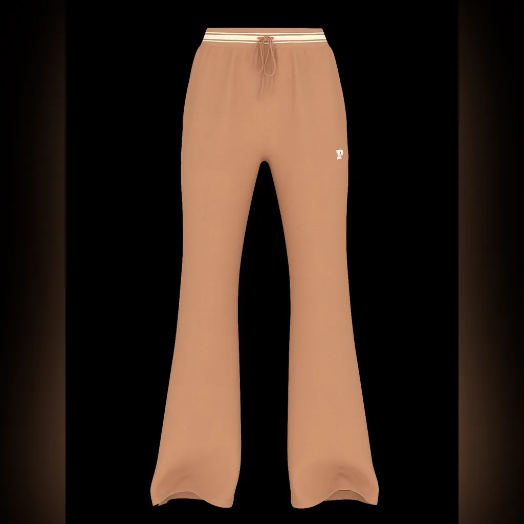 PINK Victoria's Secret Cream‎ Tan Boot Cut Flare Pants - Image 3