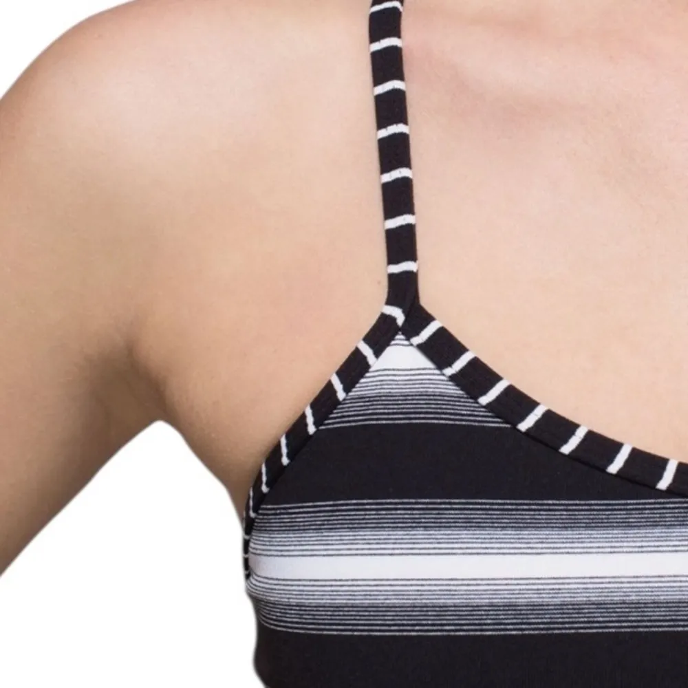 Lululemon Power Y Tank Luon Capilano Stripe Black White Size 4 - Image 3