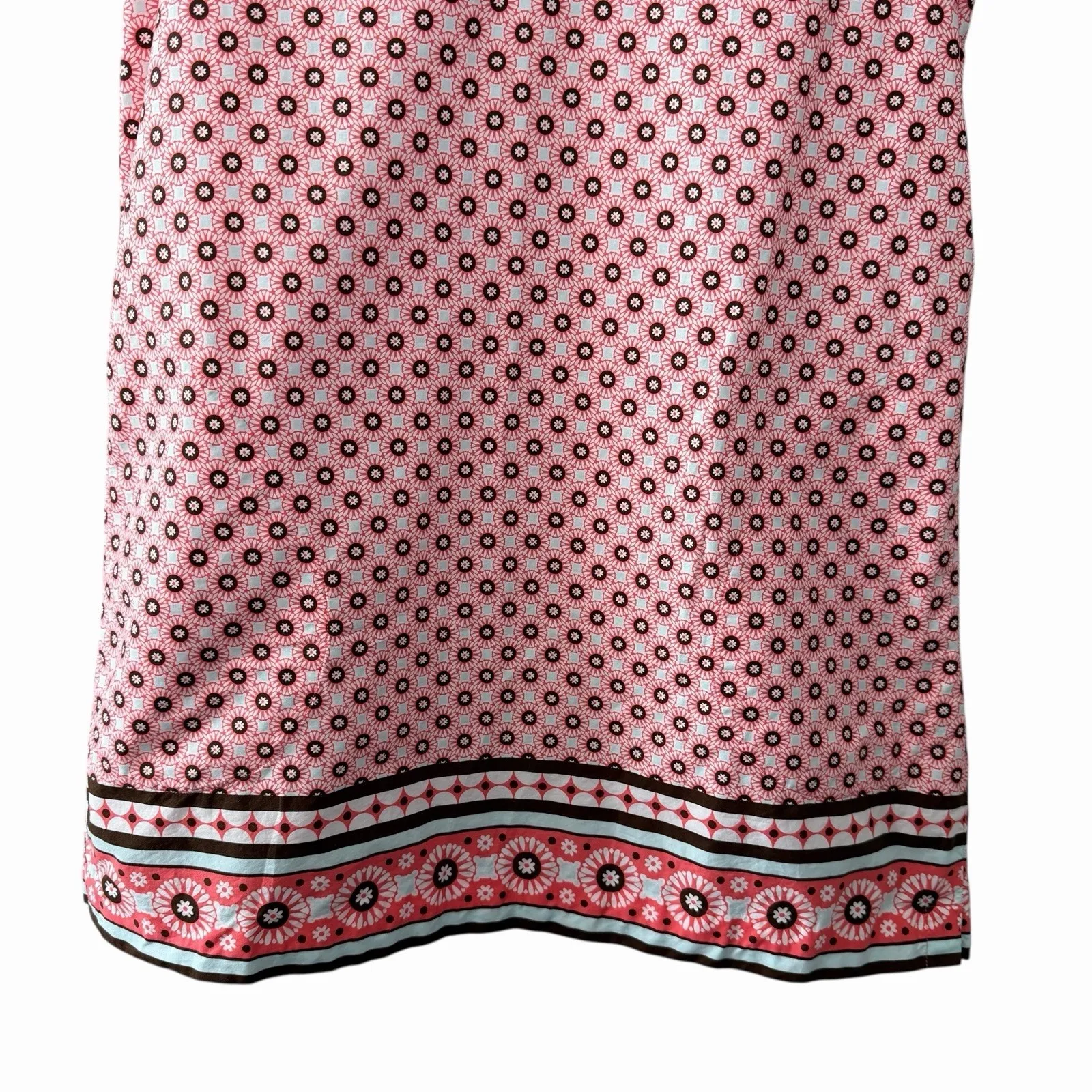 Lands' End Women's Sleeveless Cotton Poplin Dress M Lightweight Preppy Everyday - Image 12