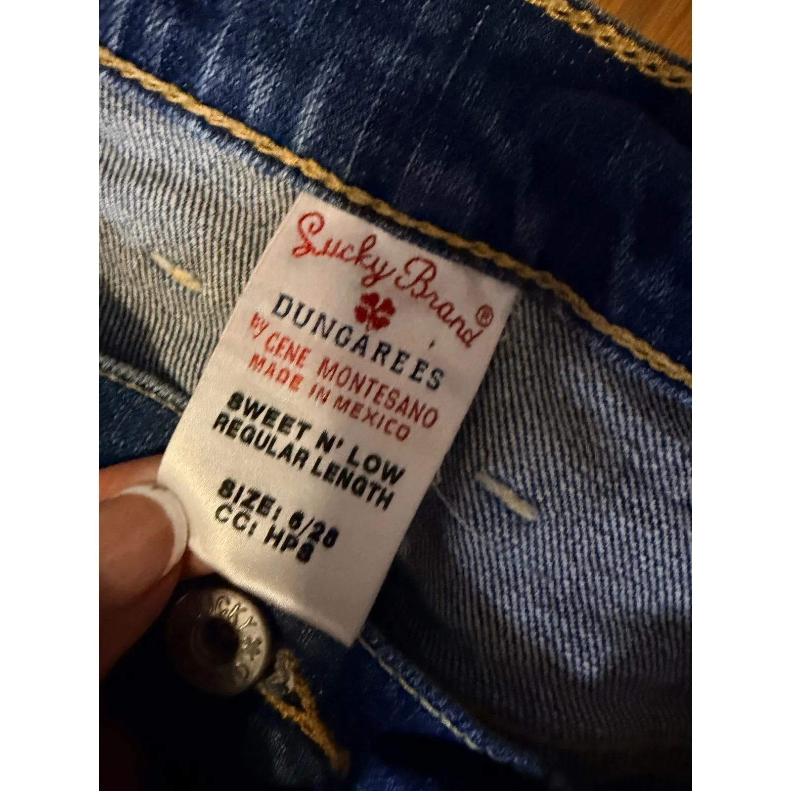 Lucky Brand Dungarees Womens Jeans Sweet N Low Bootcut Mid Rise Denim Size 6 28 - Image 2