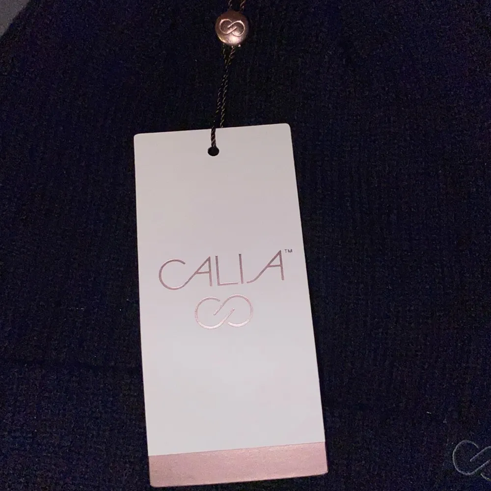 NWT Calia Easentials Ribbed Beanie Womens One Size Pure Black Winter Hat - Image 3