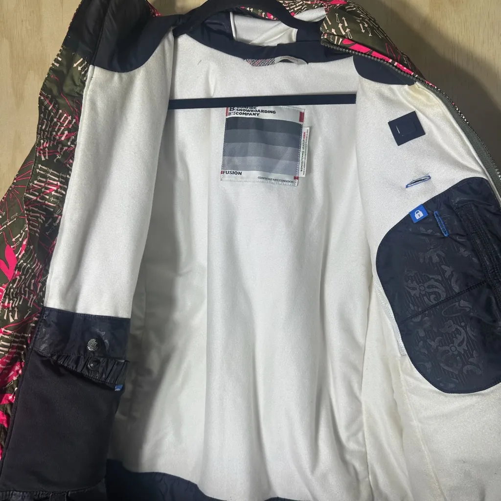 Bonfire Snowboarding Company Fusion Winter Jacket Skiing Size Medium Pink - Image 7