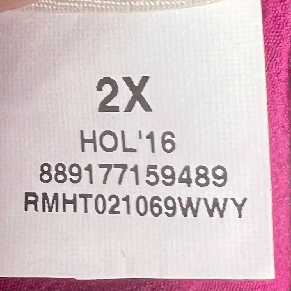 Rachel Roy Cold Shoulder Ruffle‎ Blouse **Button loop on one cuff is ripped** Pink Size 2X - Image 8