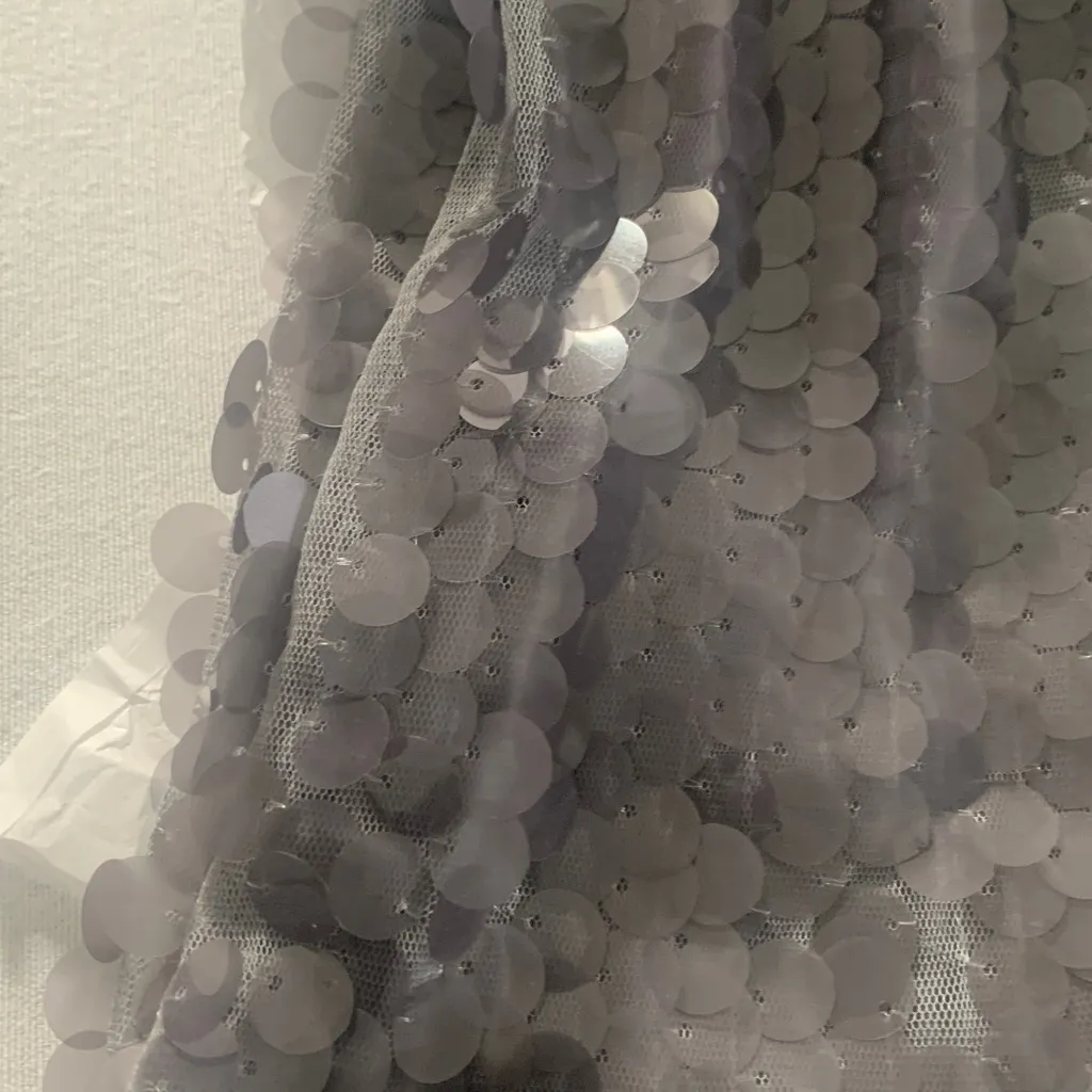 NEW with Tags Old Navy High Waisted Sequin Pencil Skirt Size M Cinder Smoke Gray - Image 7