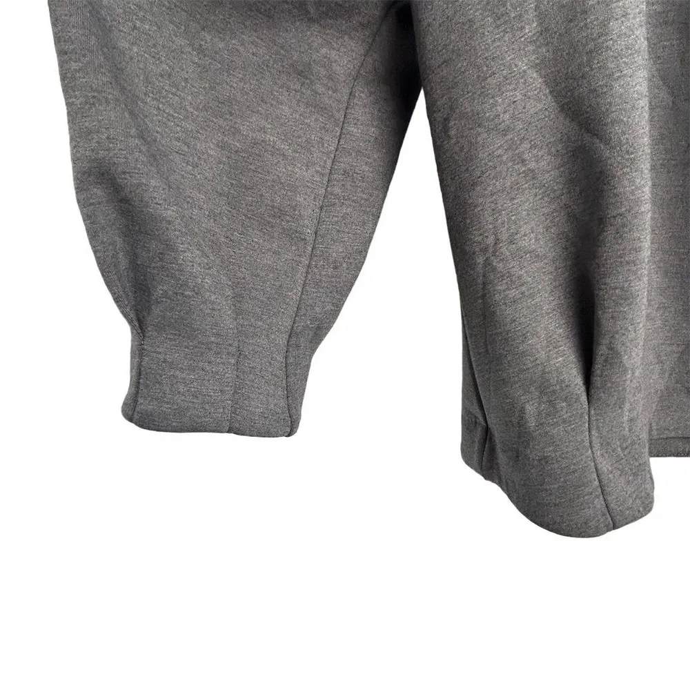 Banana Republic Women's Gray Pleated-Sleeve Sweatshirt Size L - Image 7