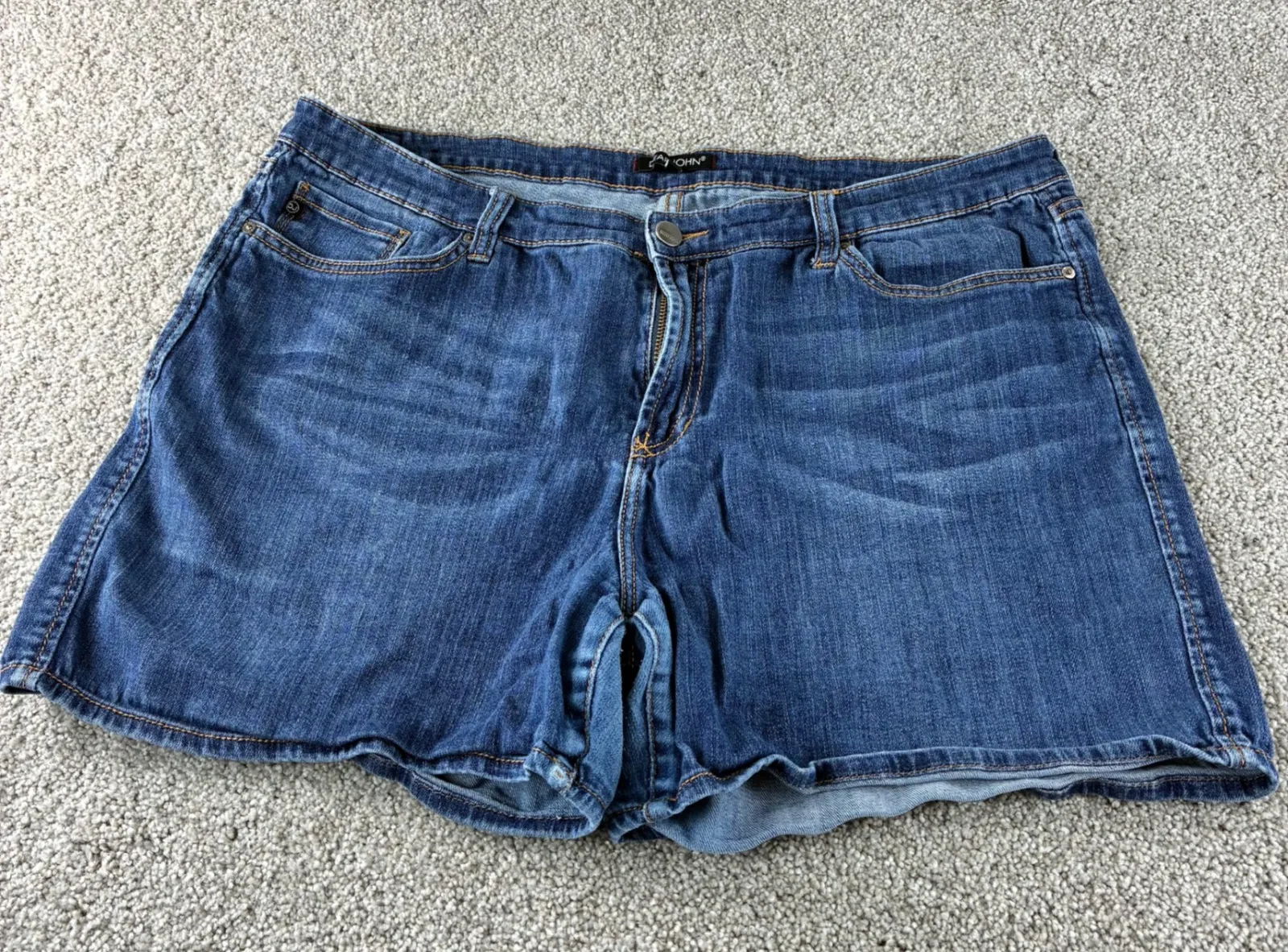 Dear John Denim Shorts Womens Size 33 Blue Jean American Classic High Waisted - Image 1