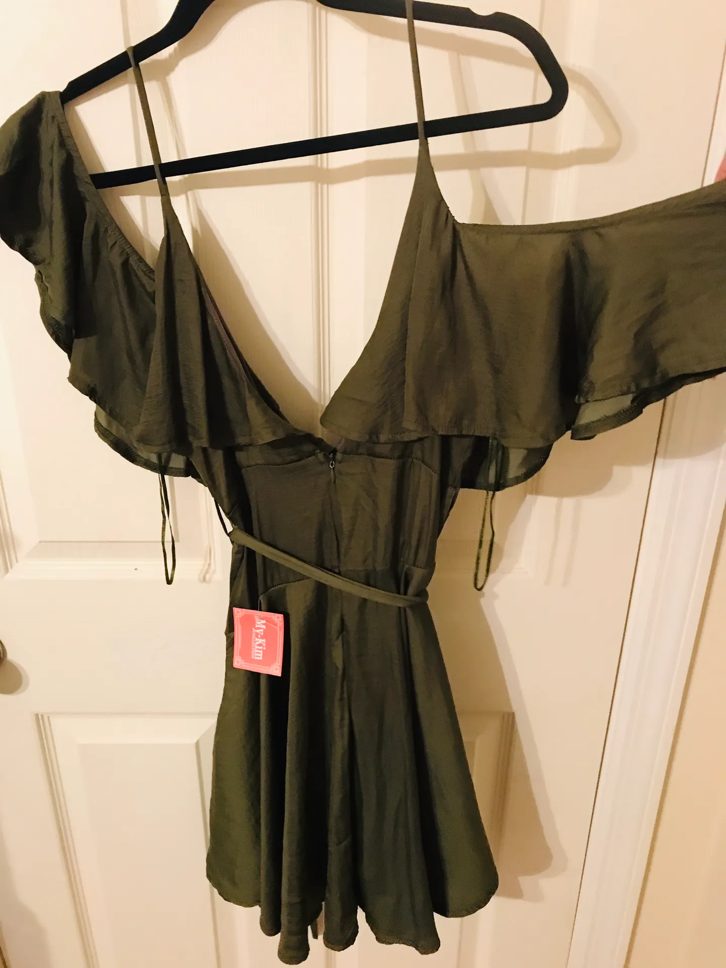 My Kim Collection green satin dress  - Image 6