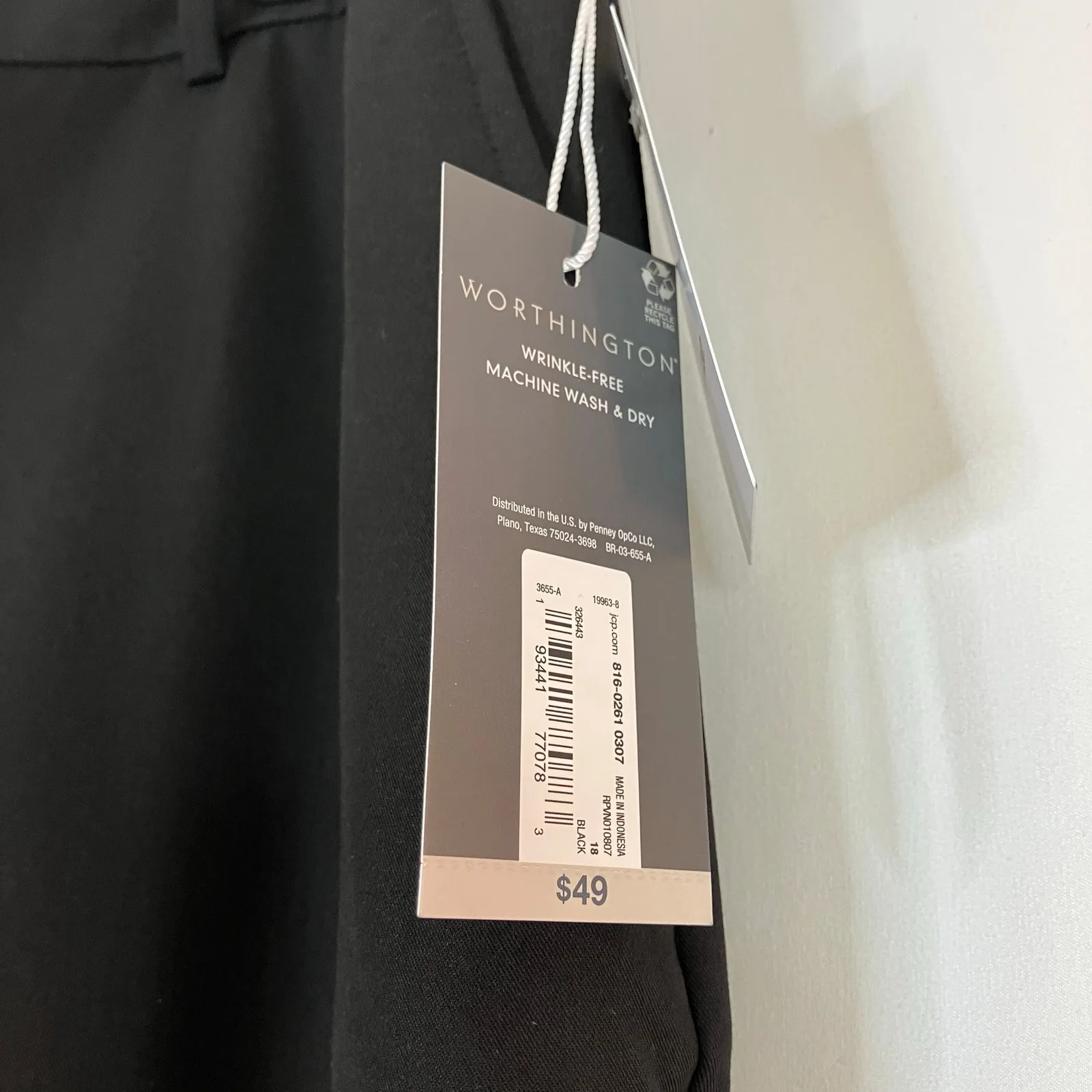 Worthington | High Rise Trouser Black Dress Pants Polyester Blend NWT Womens 18 - Image 4