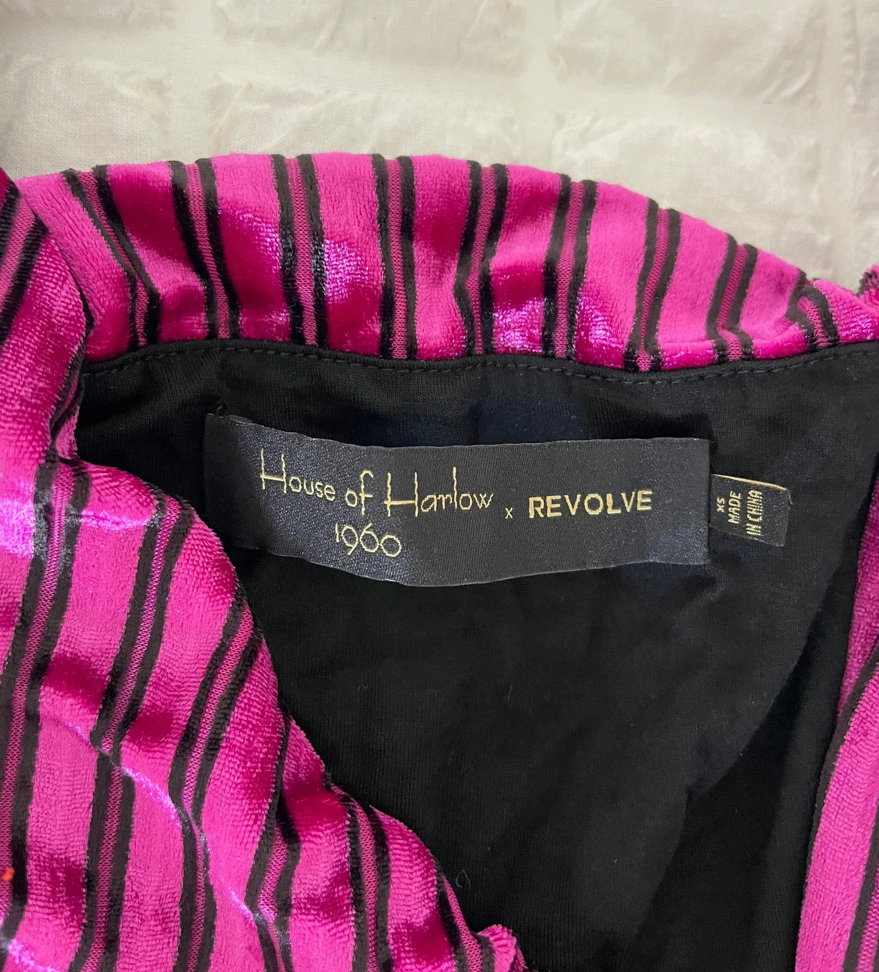 Revolve  1960 Alvaro Metallic Velvet Dress - Image 7