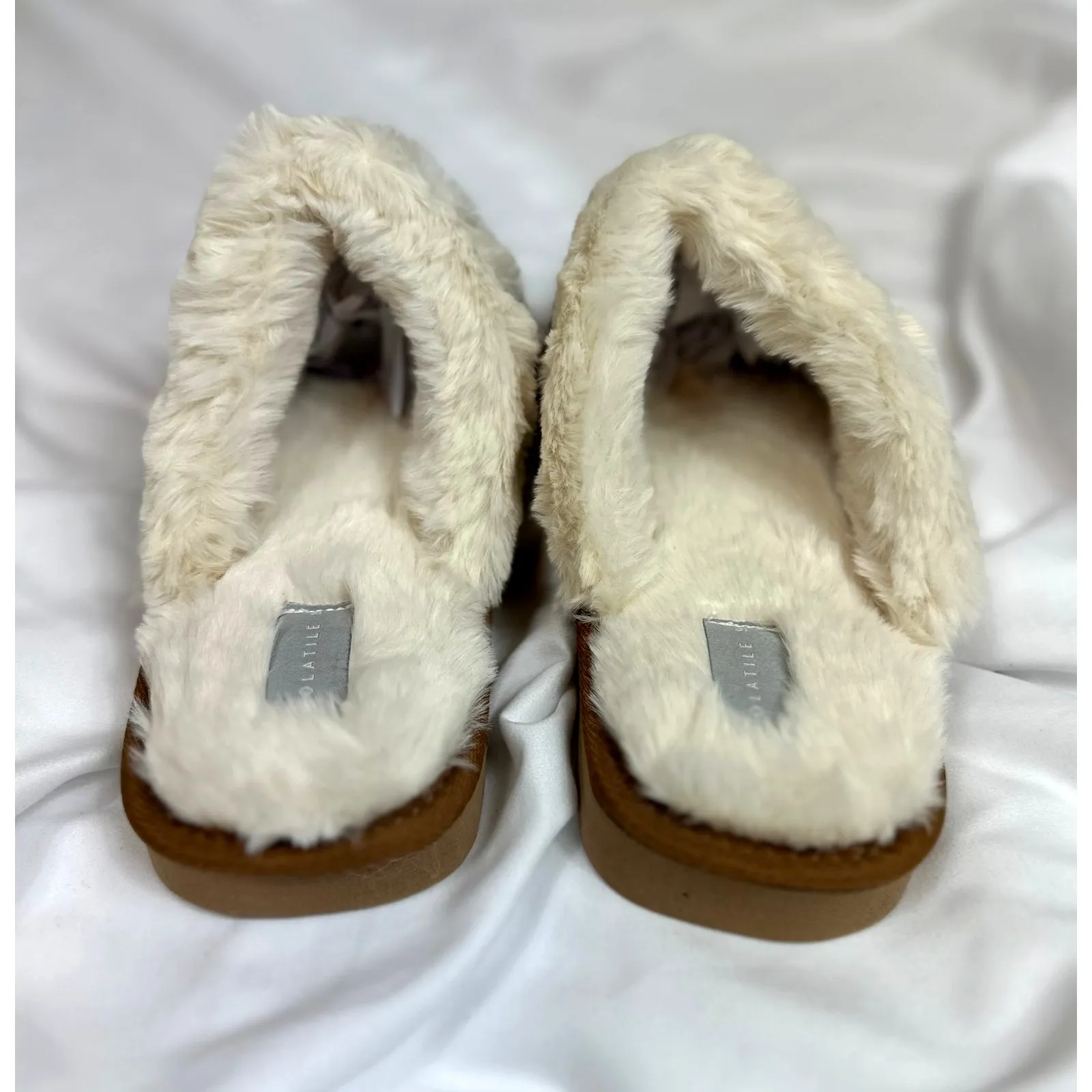 Volatile Microsuede with Faux Shearling Slipper Leopard Fluff 9 Brown - Image 7