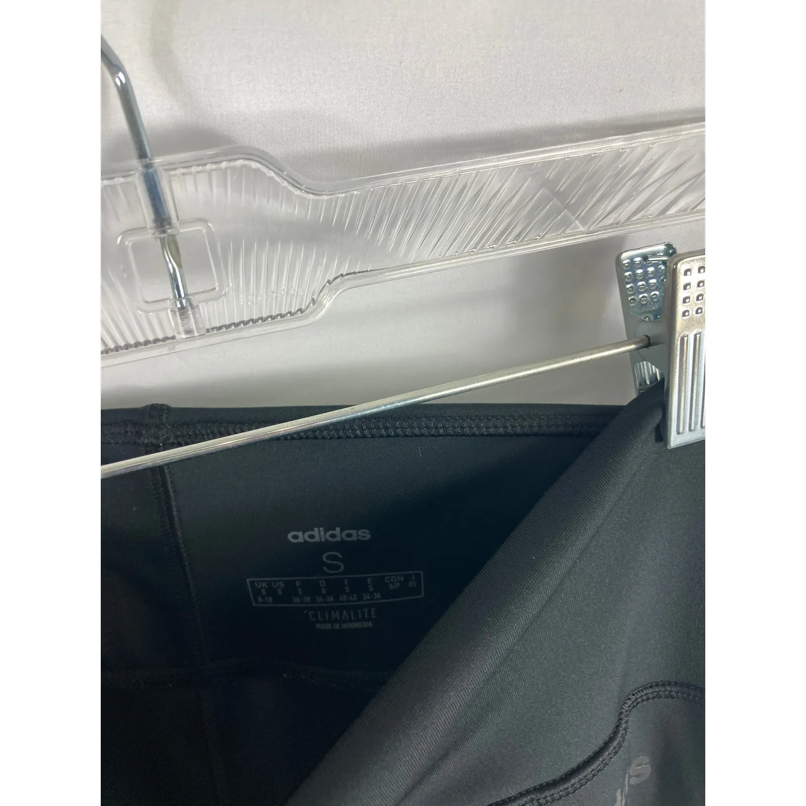 Adidas Climalite 3 Stripe Athletic Leggings Size Small - Image 3