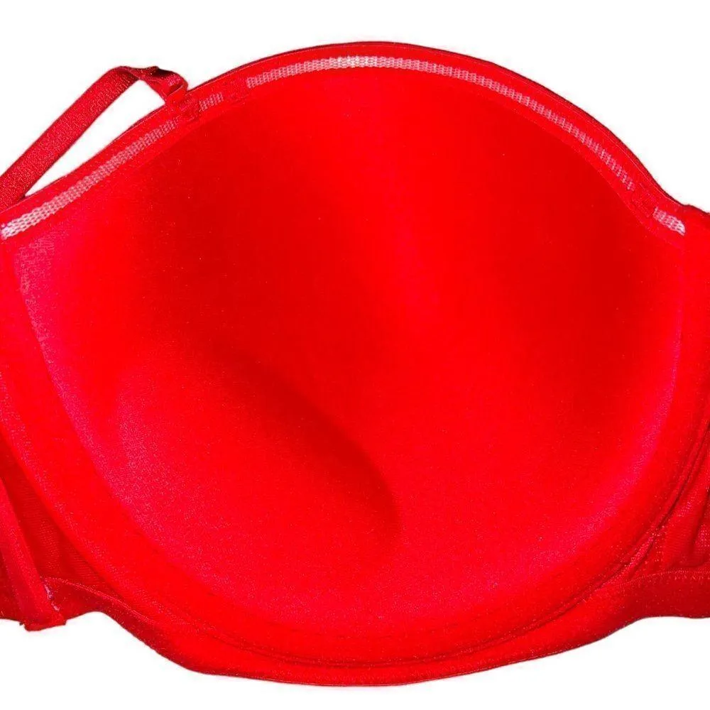Cacique  bright red lace boost bra! - Image 6