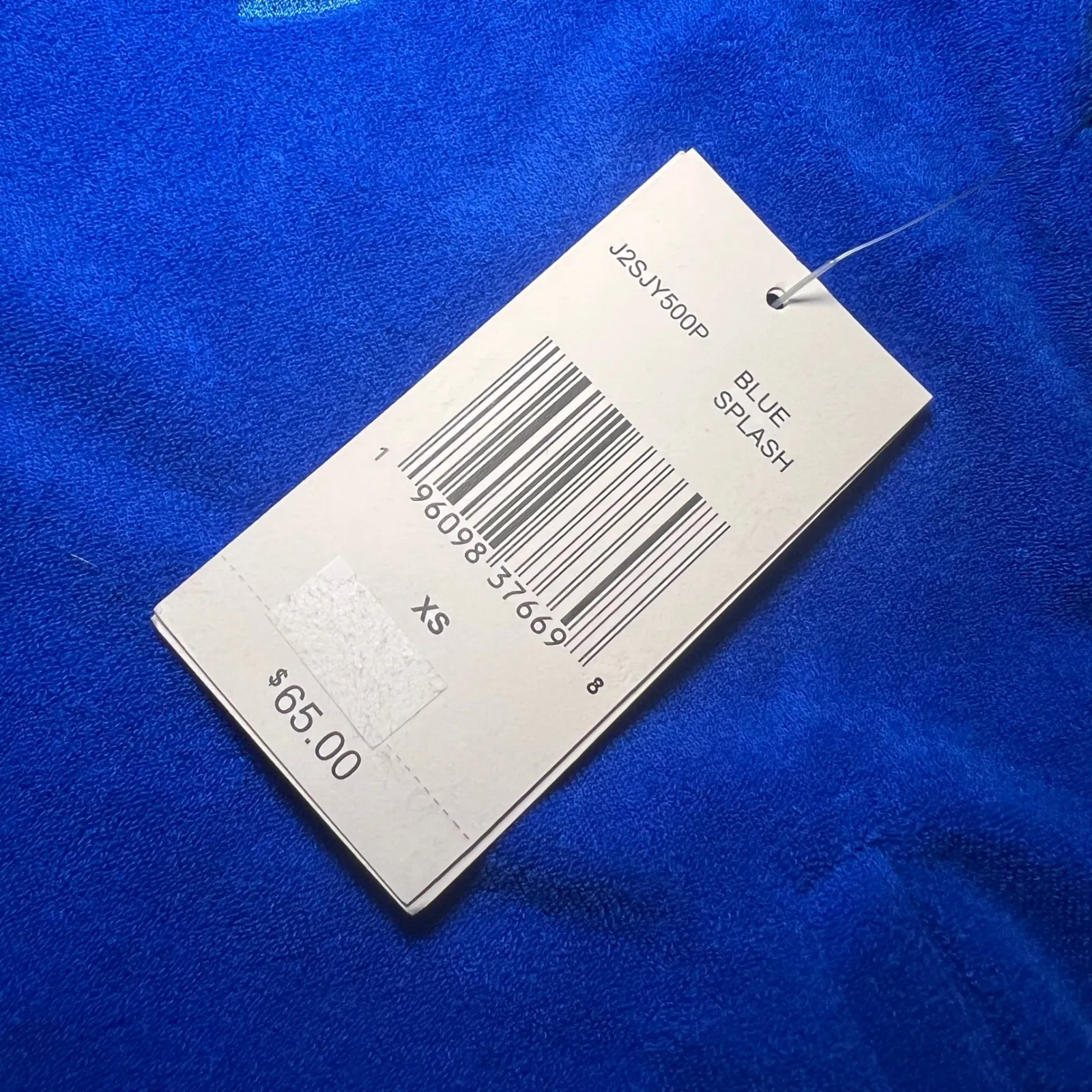 NEW Juicy Couture Track Jacket Terry Cloth Womens XS Y2K Blue Splash Crown‎ Logo - Image 6