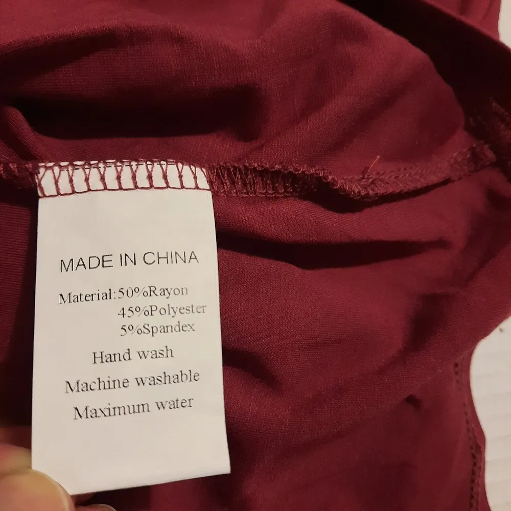 Sarin Mathews Dress Women's Size Small Maroon Sleeveless Bodycon Faux Wrap - Image 6