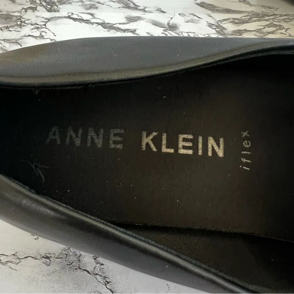 Anne Klein Qiana iflex Black Wedge Chain Loafer 10 - Image 11