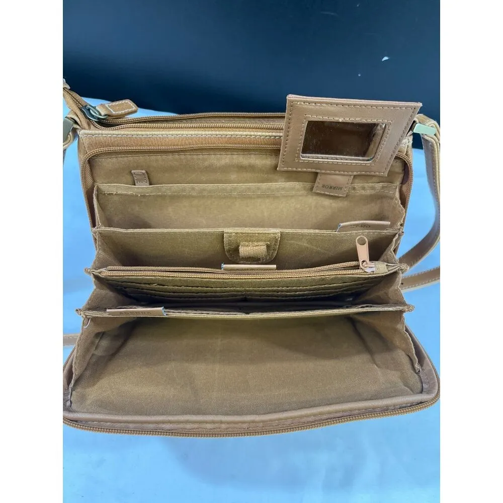 Rosetti Women's Tan Leather Purse/Crossbody Bag Size S SKU 5971 - Image 6