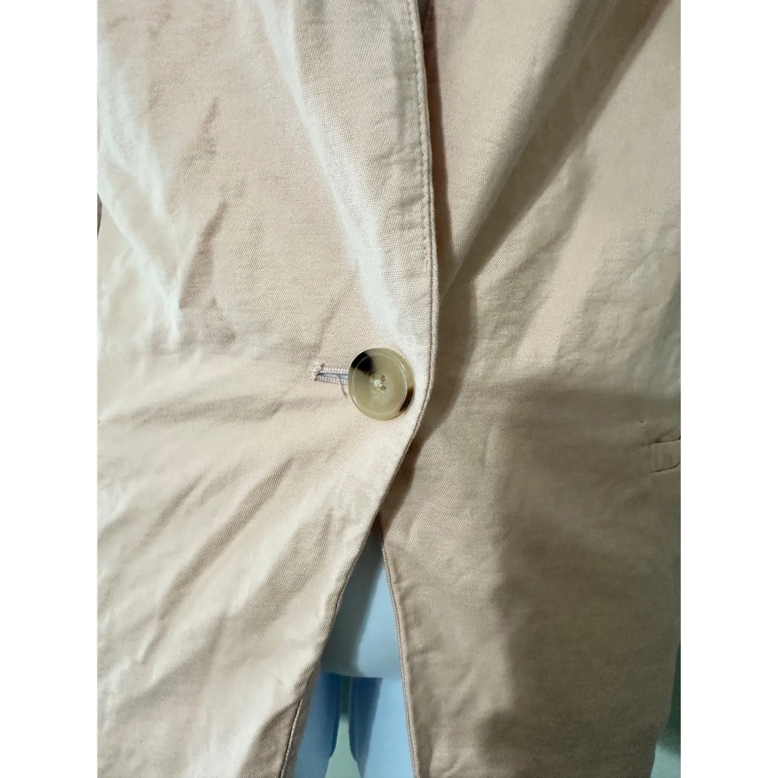 Lauren Conrad Peach Blazer‎ Jacket Women's XL Single Button Roll Sleeve SIZE XL - Image 3