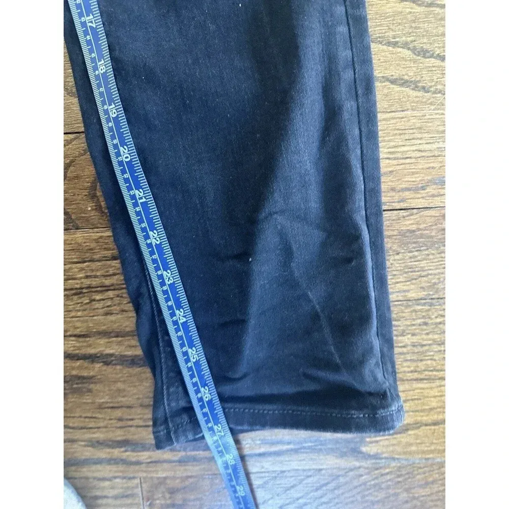 Jen7 7 for All Mankind Slim Women's Size 4 Black Denim Stretch Jeans L0816 - Image 3