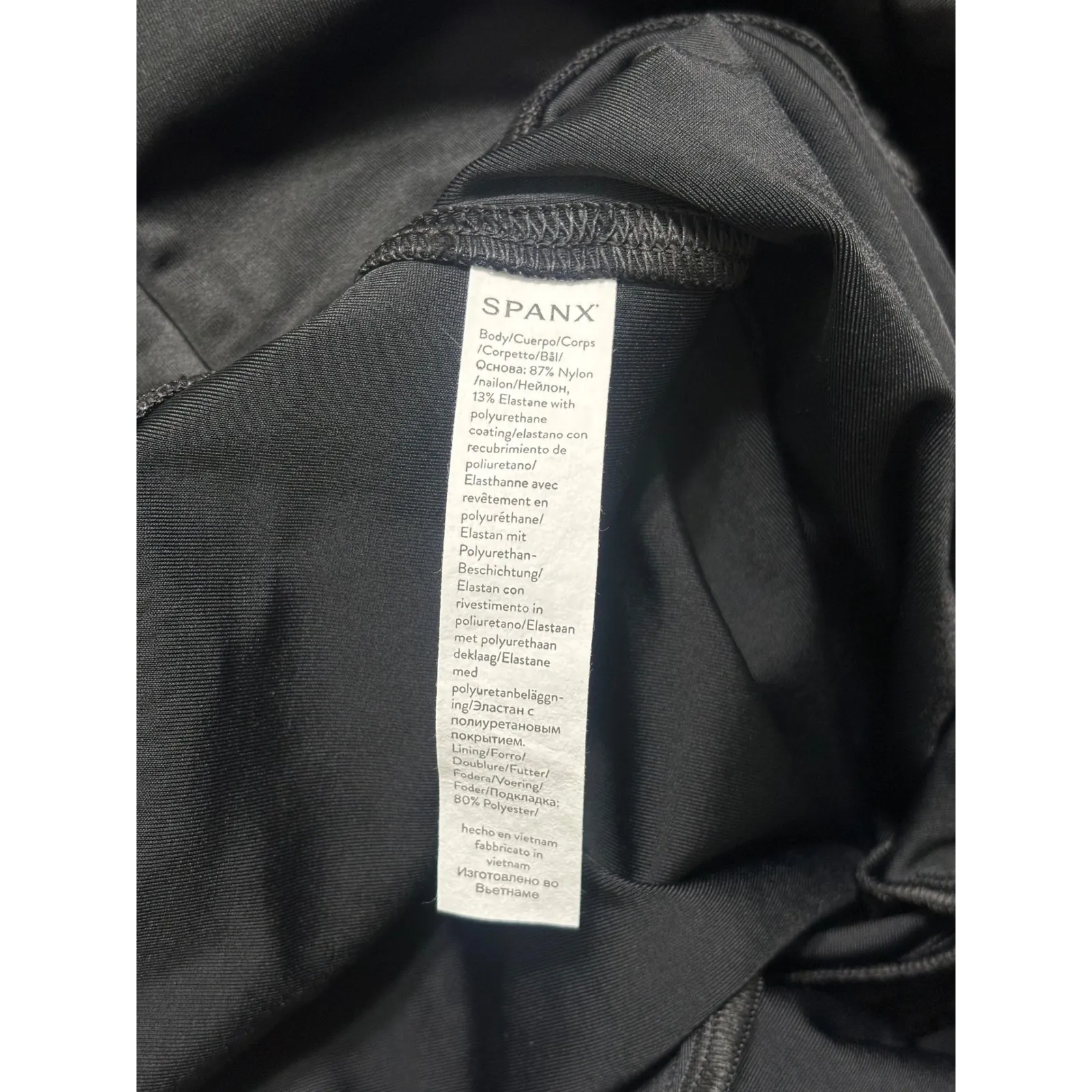 Spanx Faux Leather‎ Leggings High Waisted Tummy Control Shaping 1X - Image 4