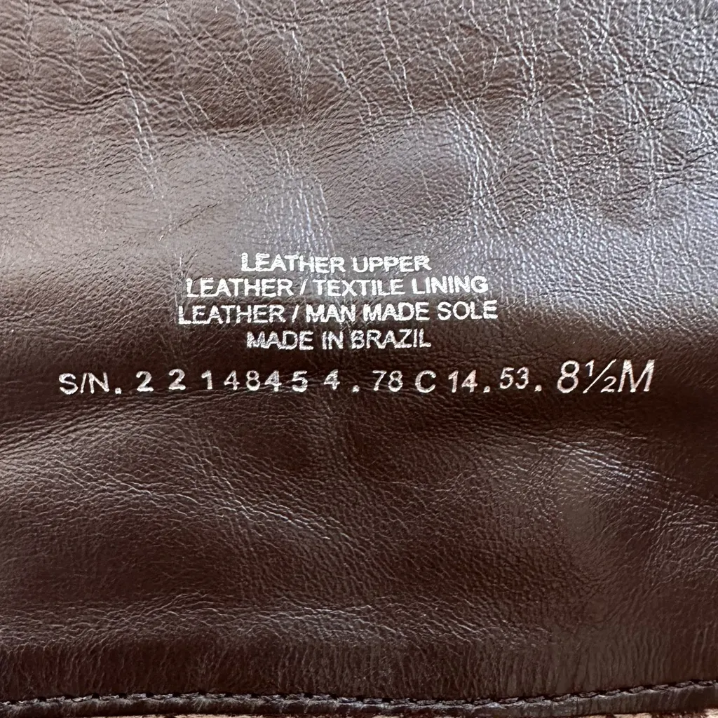 Tory Burch Eloise Brown Leather Gold Logo Riding Knee High Boot Shoes - Image 8